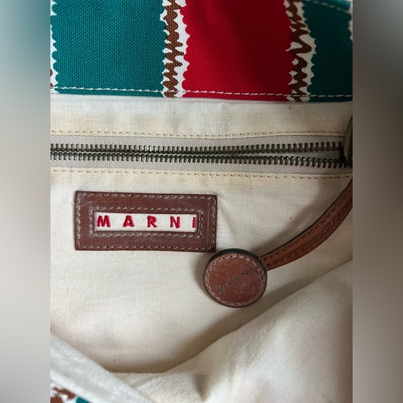 Marni canvas tote - multi colored. Vintage - Picture 3 of 4